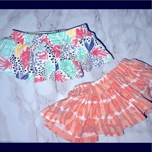 BUNDLE DEAL (2 skirt/skort) + (2 Denim overall / long sleeve jean onsie)